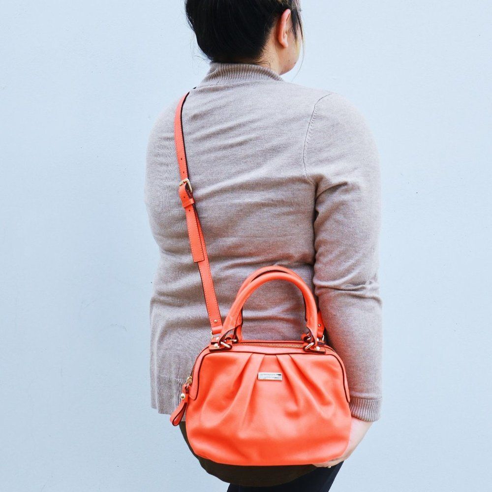 NWT Kate Spade Five Points Kinsey Satchel Tote Bag Flame
